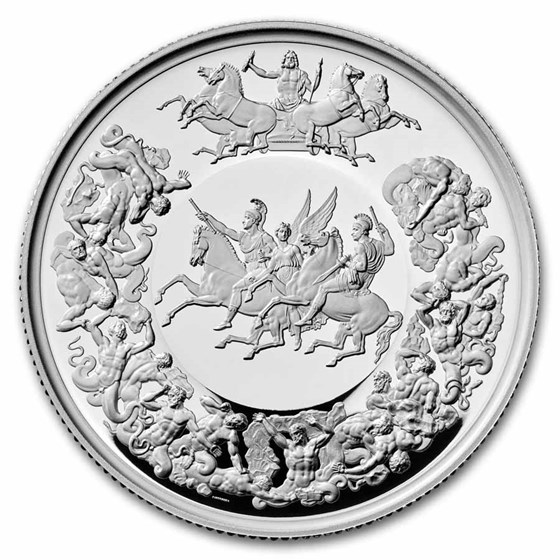 2025 Great Britain The Waterloo Medal 2 oz Silver Proof 2025 Great Britain The Waterloo Medal 2 oz Silver Proof